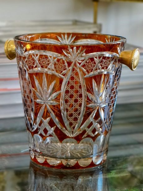 Amber Crystal champagne bucket