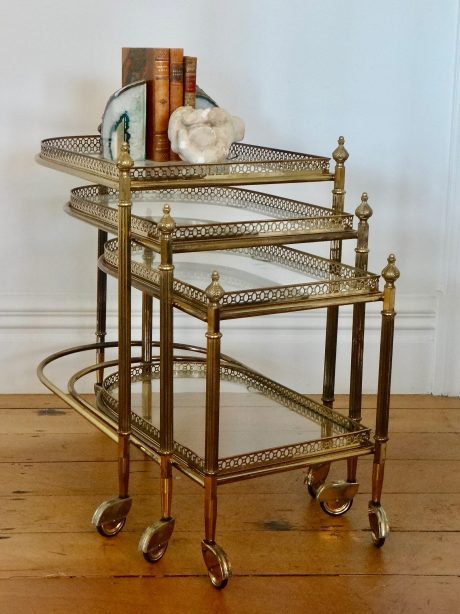 Set of three nesting tables, Maison Bagues c.1960