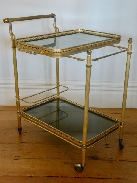 Brass & Glass drinks trolley c.1950