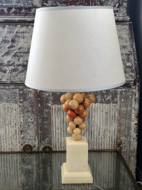 Freddy Rensonnet Alabaster Grape Lamp