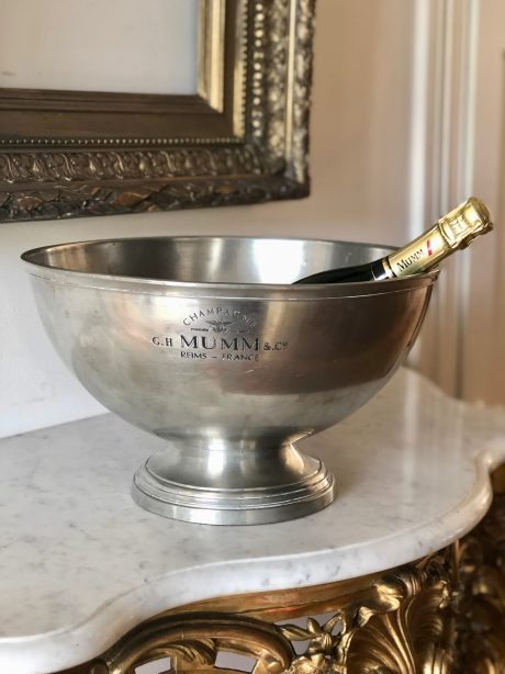 Large G.H Mumm Pewter Champagne Bucket