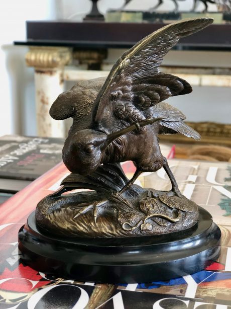 Bronze bird attributed to Pautrot