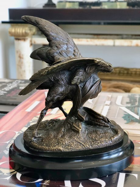 Bronze bird attributed to Pautrot
