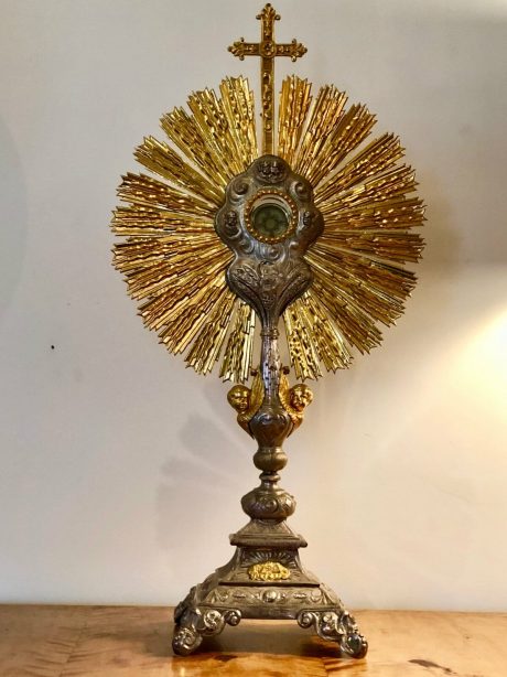 19th century Baroque style French Monstrance