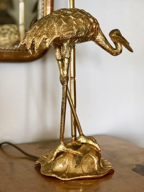 Maison Bagues Heron table lamp c.1950