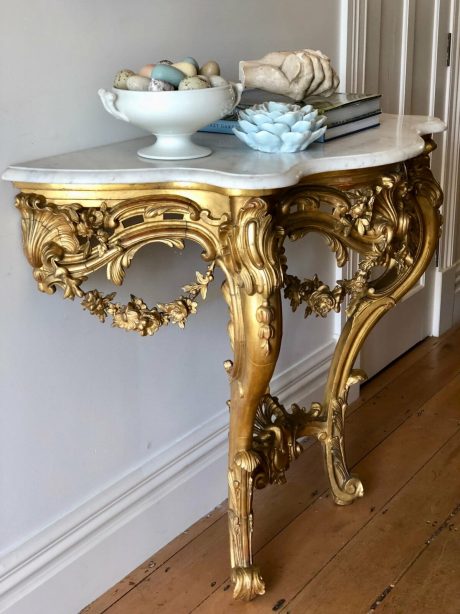 Louis XV Napoleon III Gilt Console c.1860