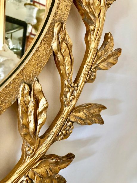 1950's Roman wreath giltwood mirror