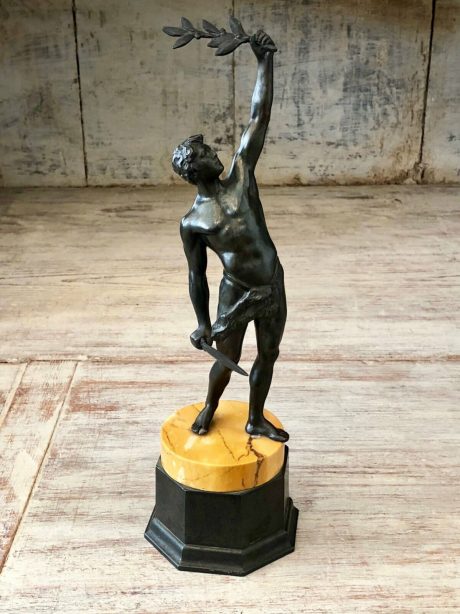 Bronze patinated spelter Olympian c.1930