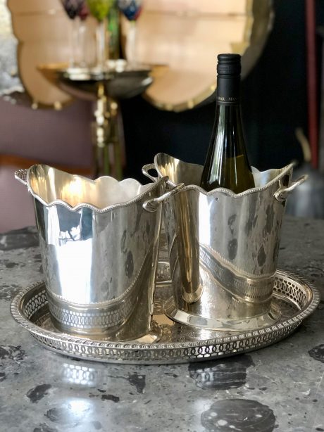 Pair of Edwardian Silver Plate Wine buckets c.1920