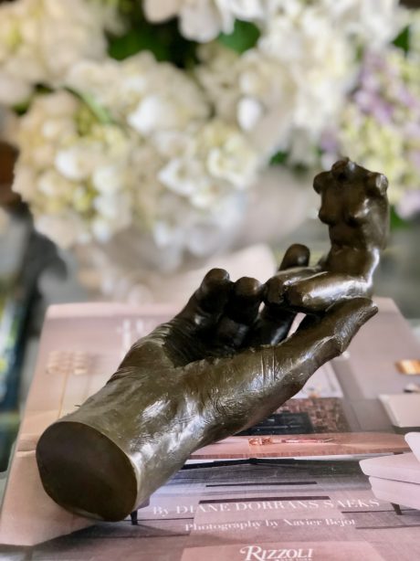 'The hand of God' bronze sculpture