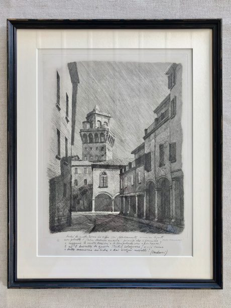 Framed lithographs by Italian artist Paolo Manaresi