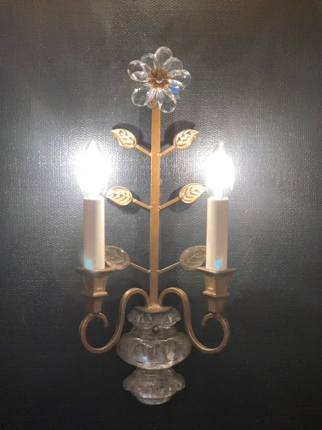 Maison Bagues mid century wall sconce