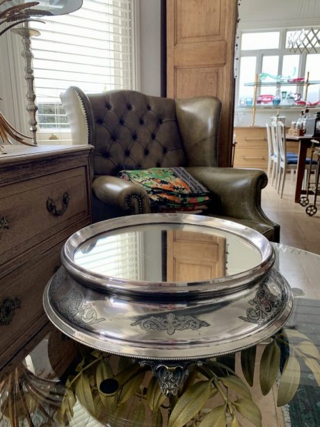 Victorian silver plated wedding cake stand c.1890