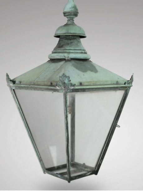 Large Victorian Copper hanging lantern