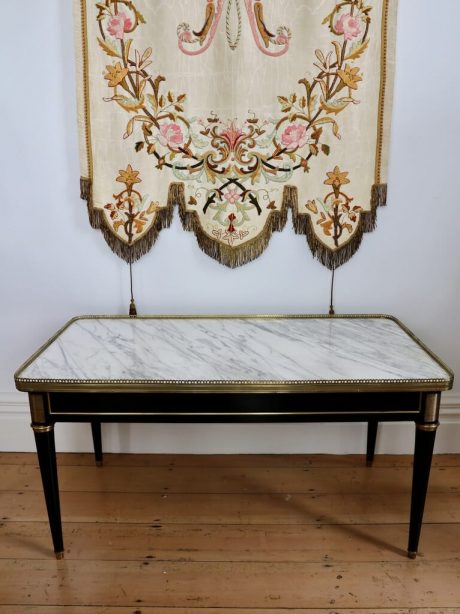 Ebonised French Louis XVI style coffee table c.1940