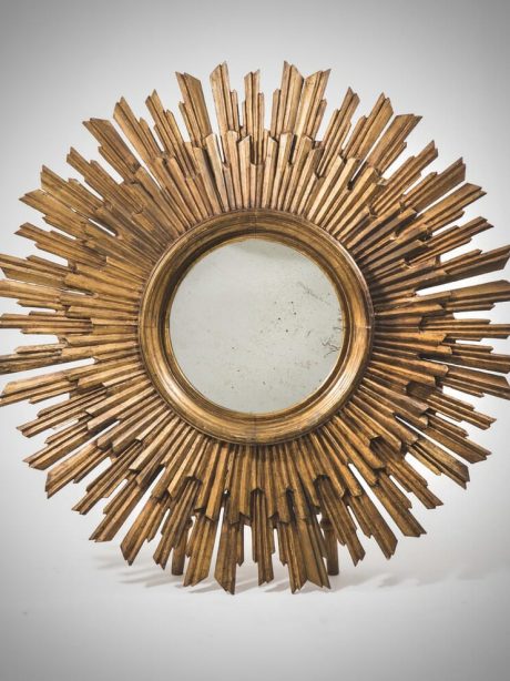 Large French Gilt Sunburst mirror c.1920