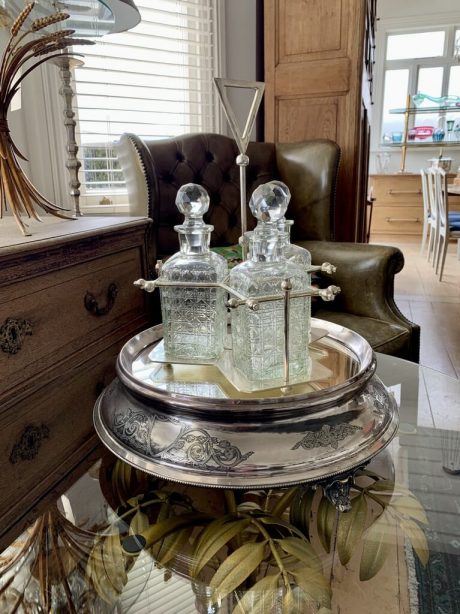 Victorian silver plated wedding cake stand c.1890