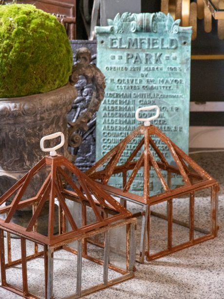 Pair of English cast Iron garden Cloches c.1860