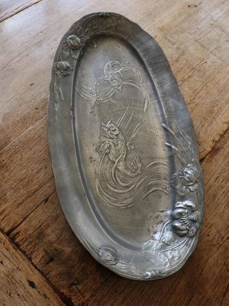 Pewter Fish Serving Tray