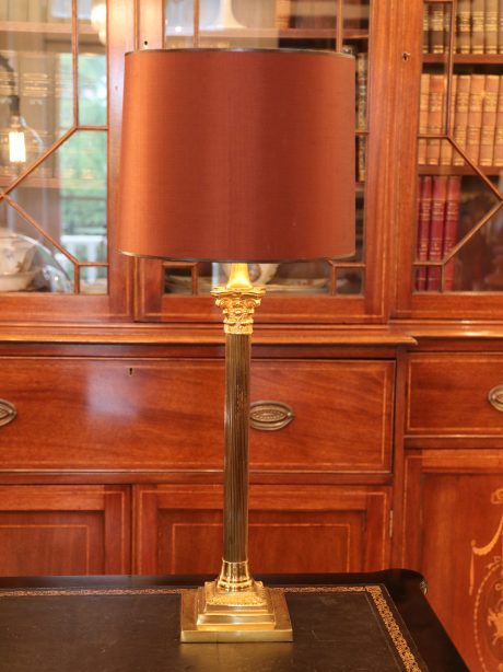 Mid century Corinthian Column Table Lamp
