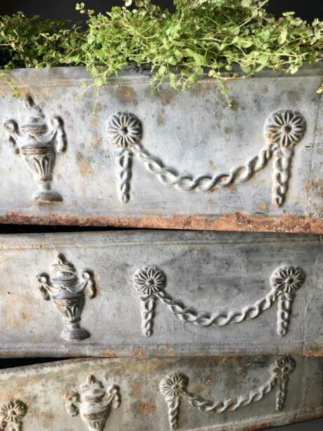 A classical painted cast iron planter c.1900