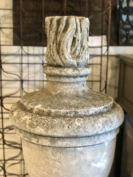 19th Century French carved stone urn