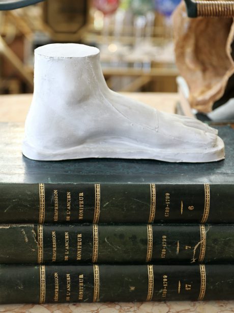 English Plaster Sculpture of a Foot c.1960