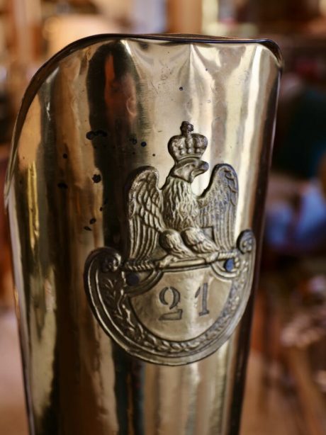 Hand hammered Belgian Brass foot umbrella stand c.1930