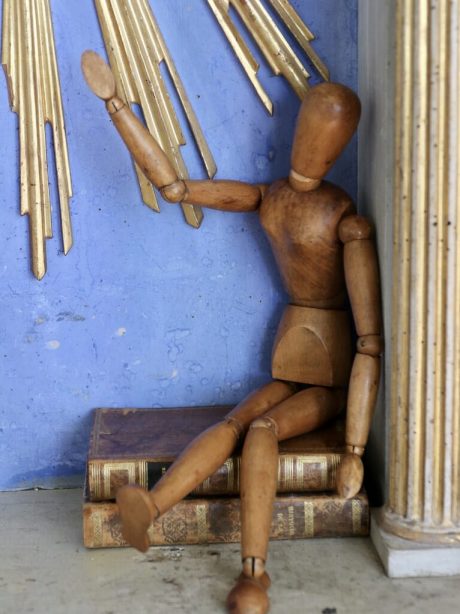 An English wooden artists lay figure c.1940