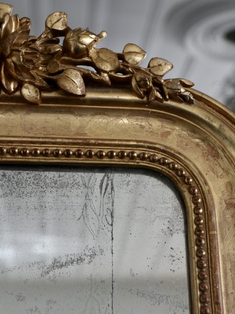 An antique French Gilt Mirror c.1860