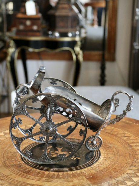 Antique French silver plated port wine pourer c.1880-1900