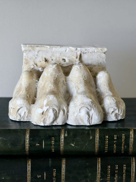 Large decorative French plaster lions paw