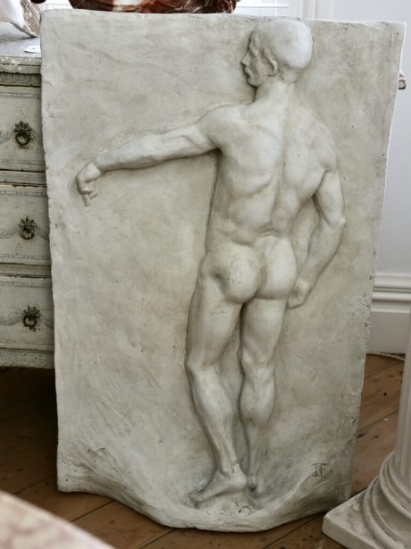 19th century Plaster Academic panel