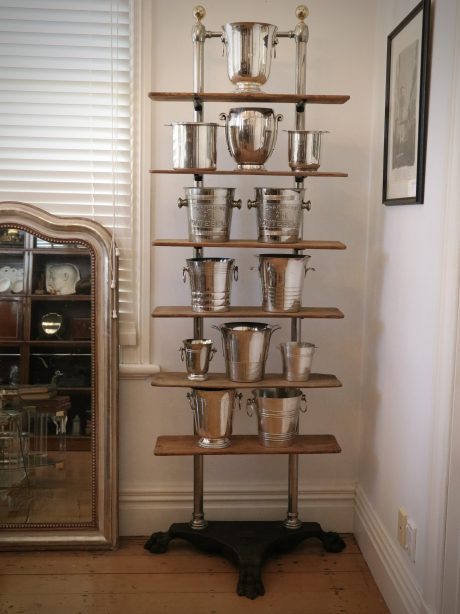 Rare early 20th century French display shelves