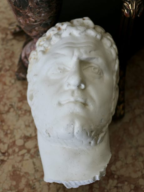 English Life size plaster bust of Caracalla c.1960
