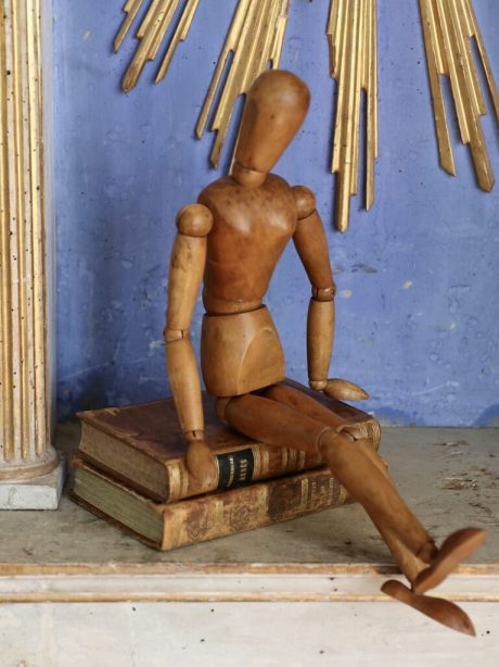 An English wooden artists lay figure c.1940