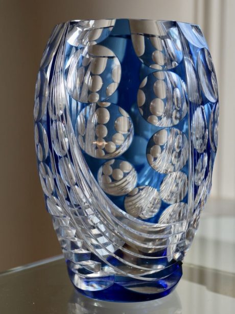 A Val St Lambert 'Charles Graffart' designed vase c.1956
