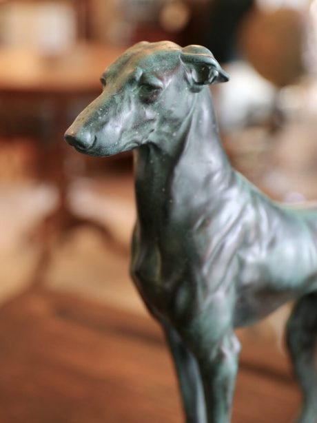 Sloughi Art Deco Greyhound sculpture by Jules Edmond Masson