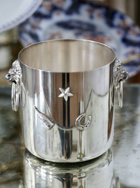 Silver plated vintage ice bucket