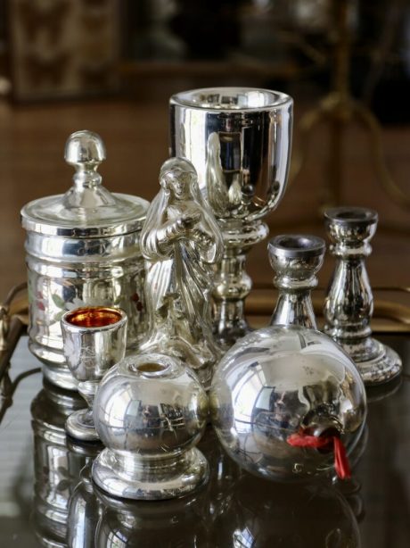 Antique mercury glass collection c. 1870- 1900