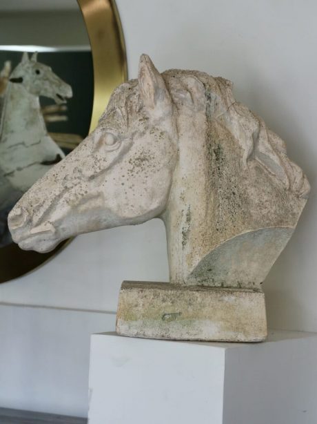English composite stone Horse Head