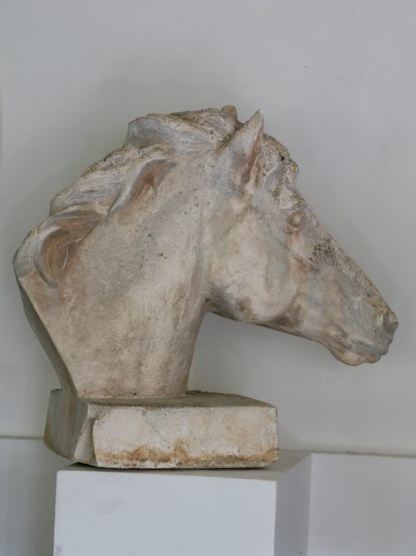 English composite stone Horse Head