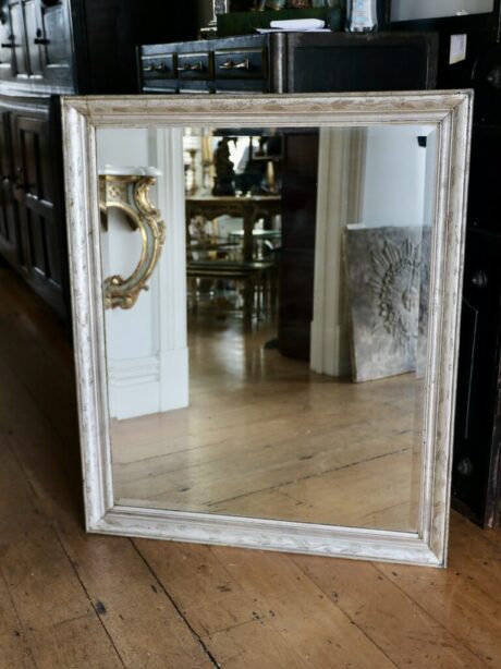 Antique French Silver bevelled Mirror c.1890