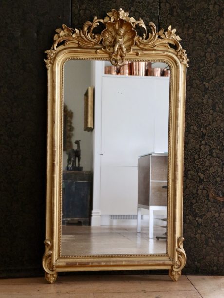A French Louis Philippe period giltwood mirror c.1840