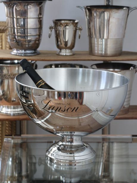 Large vintage French Lanson champagne bucket