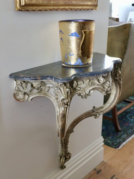 Louis XV style marble topped console table c.1880