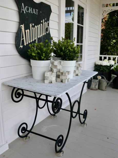 Napoleon III marble top Butchers table c.1880