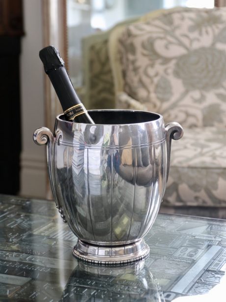 Scandinavian silver plate champagne bucket