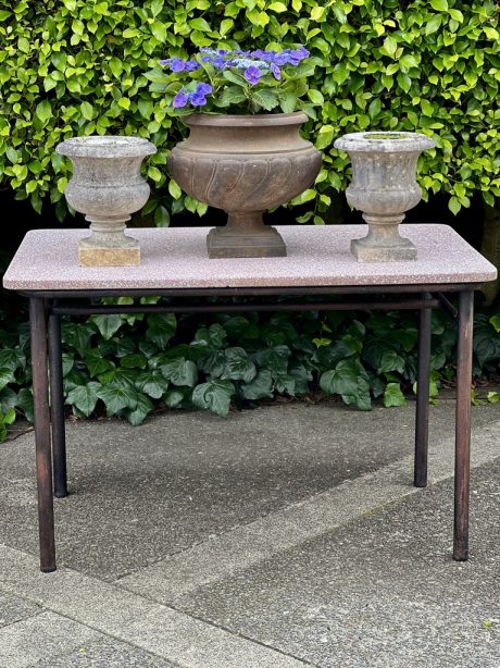 French Granite Top Terrace Cafe Table c.1930