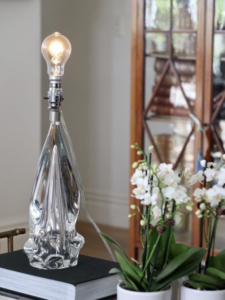 1960's French crystal table Lamp